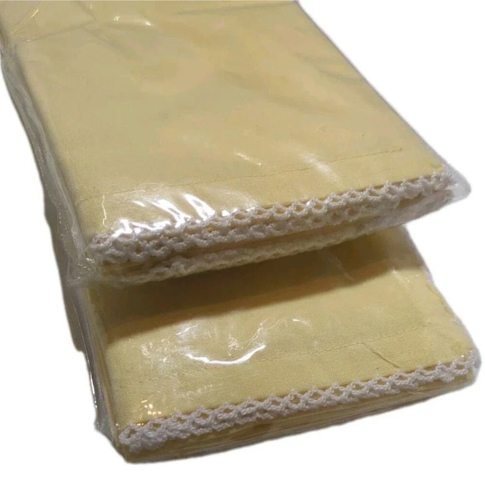 NEW (2 Packs) 4 Cloth Napkins Set Yellow 18 X 18 Spring Easter Table Linen